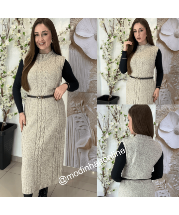Vestido Ingridy Bege